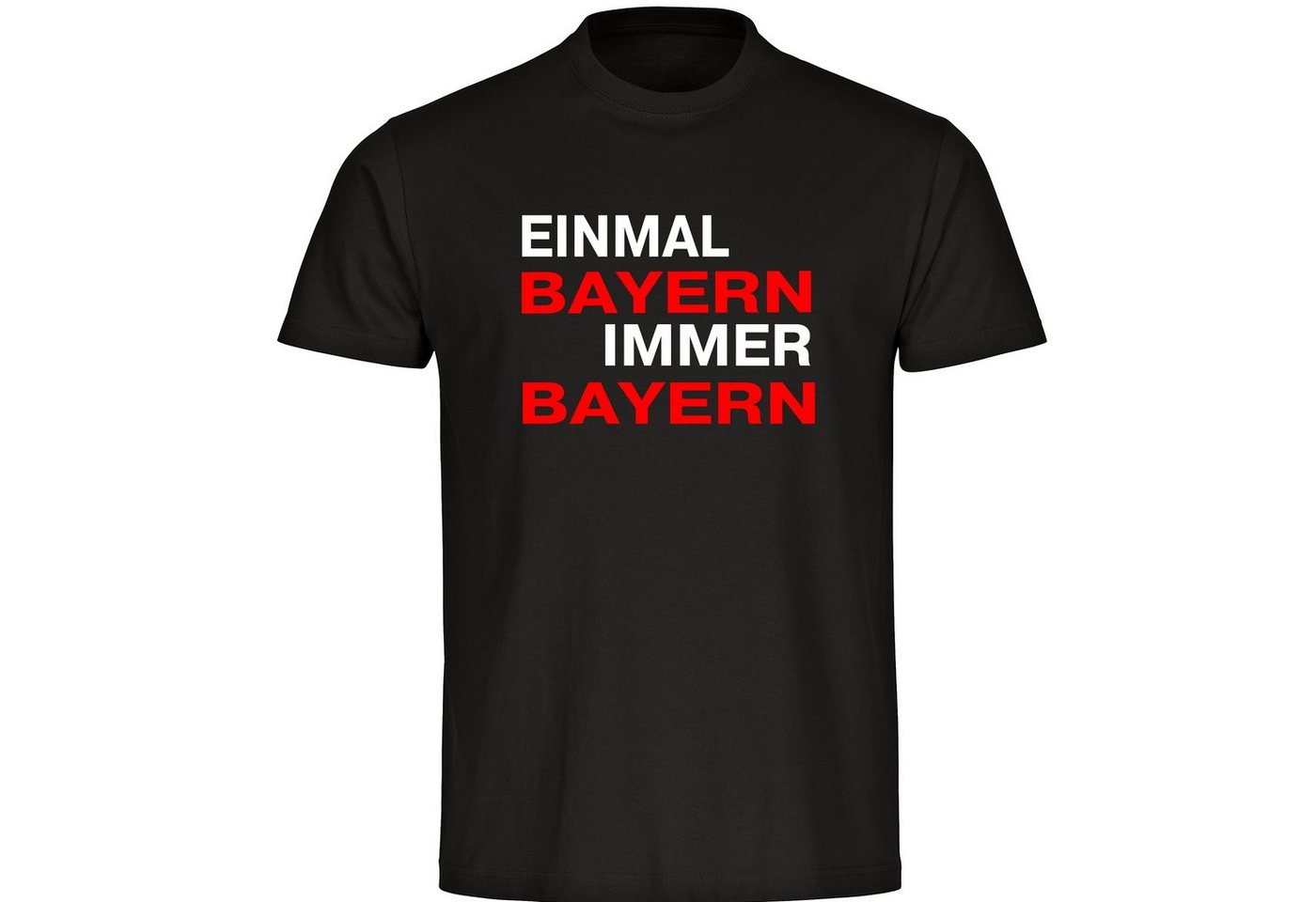 multifanshop T-Shirt Kinder Bayern - Einmal Immer - Boy Girl von multifanshop