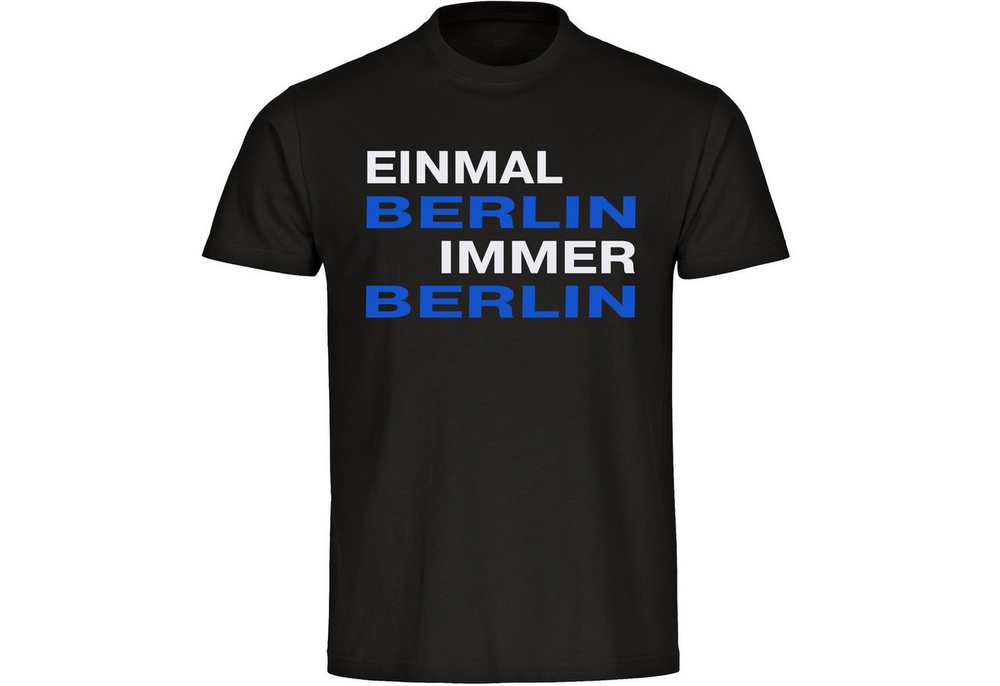 multifanshop T-Shirt Kinder Berlin blau - Einmal Immer - Boy Girl von multifanshop