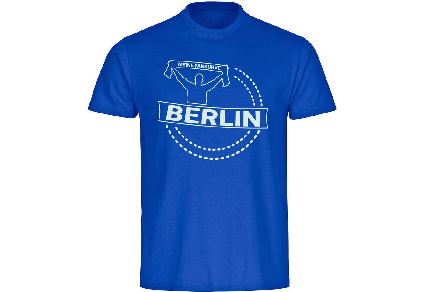 multifanshop T-Shirt Kinder Berlin blau - Meine Fankurve - Boy Girl von multifanshop