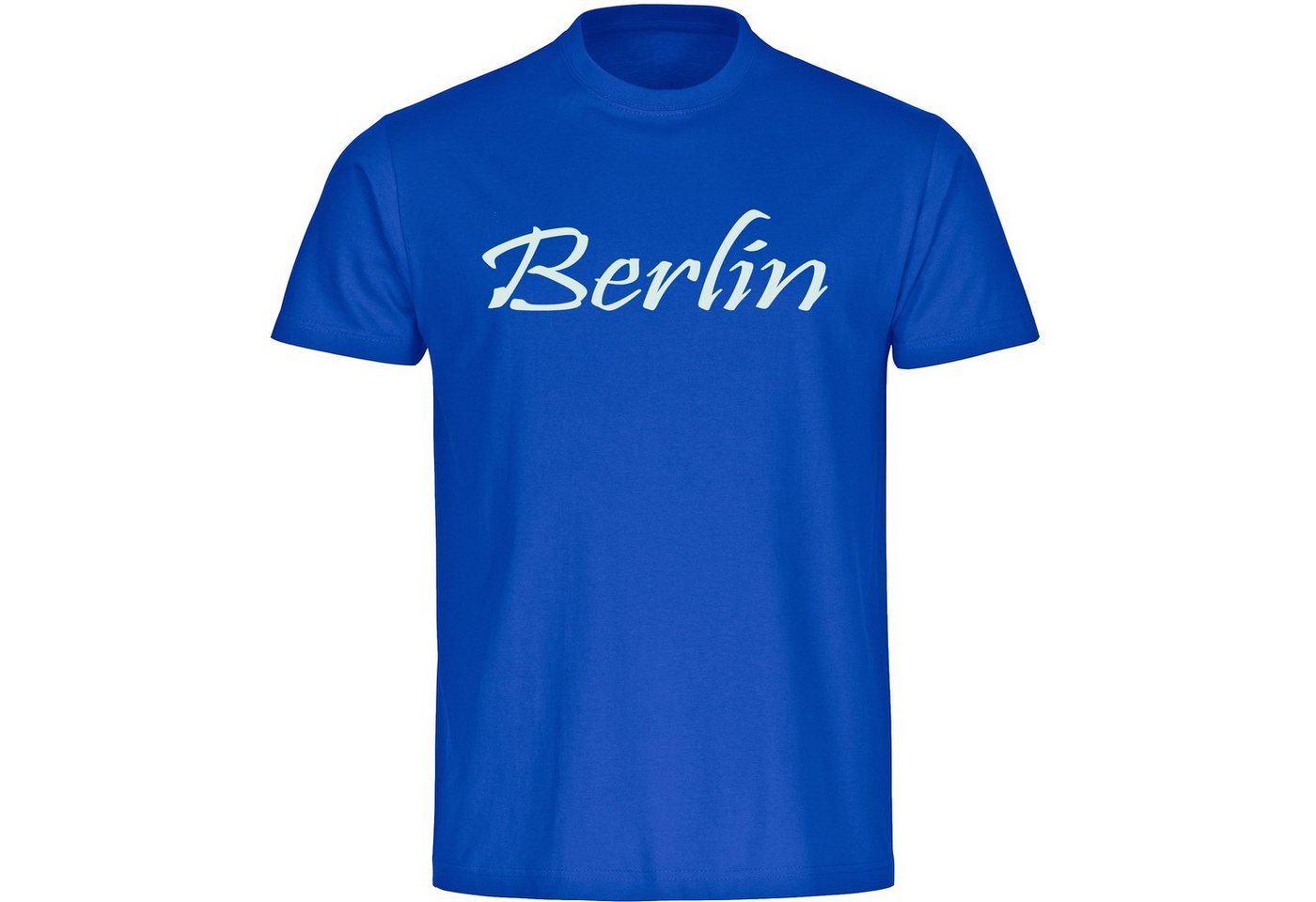 multifanshop T-Shirt Kinder Berlin blau - Schriftzug - Boy Girl von multifanshop