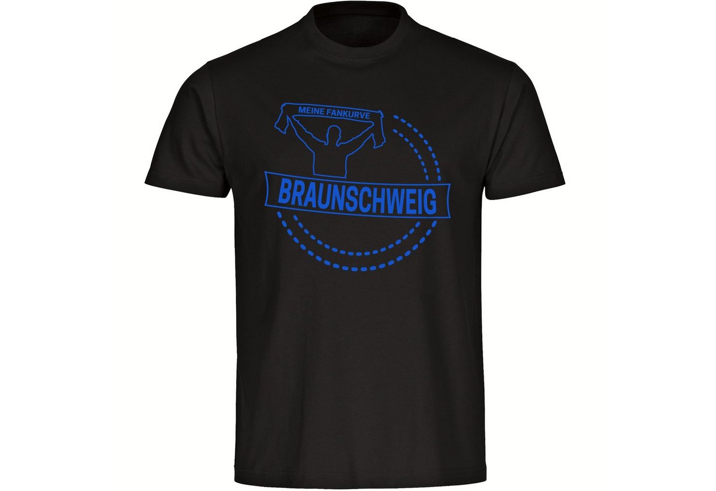 multifanshop T-Shirt Kinder Braunschweig - Meine Fankurve - Boy Girl von multifanshop