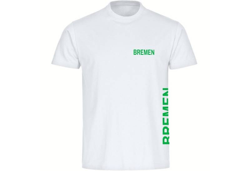 multifanshop T-Shirt Kinder Bremen - Brust & Seite - Boy Girl von multifanshop