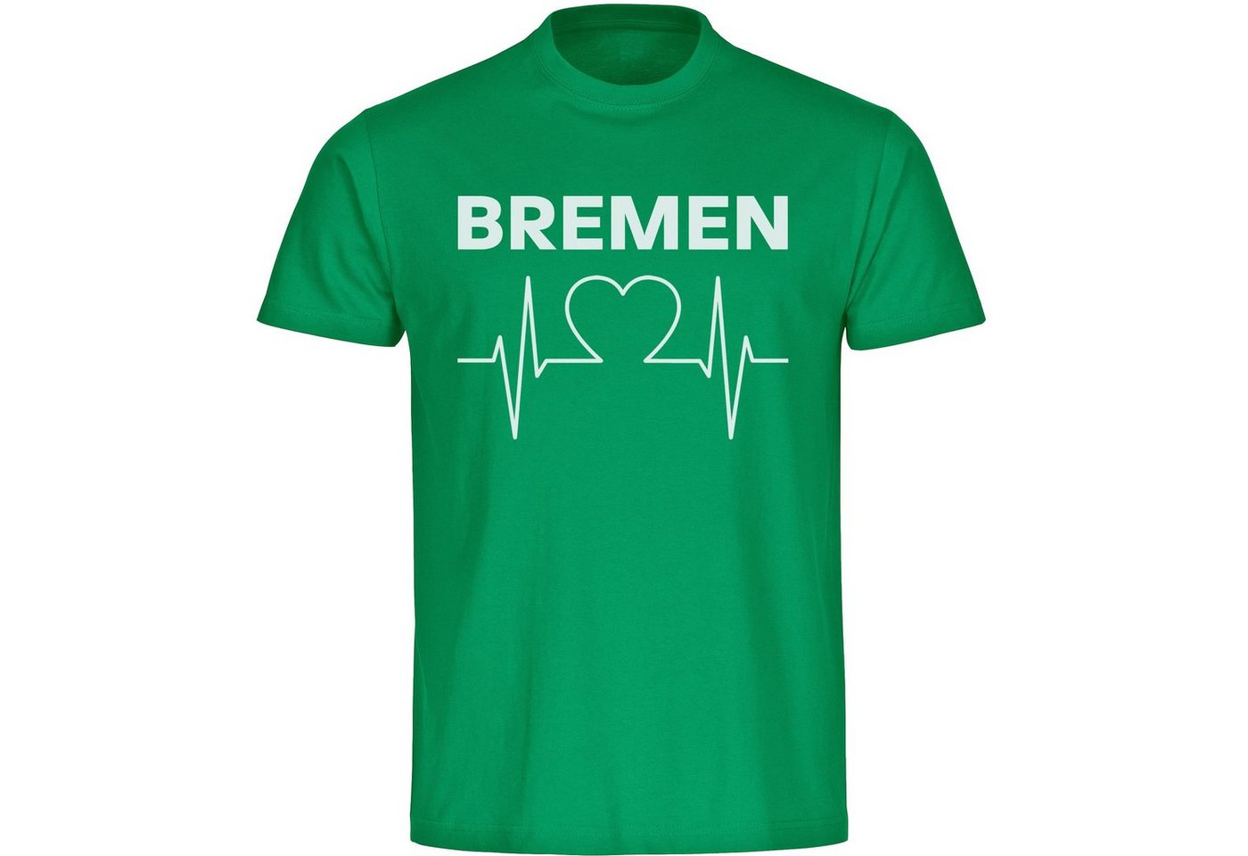 multifanshop T-Shirt Kinder Bremen - Herzschlag - Boy Girl von multifanshop