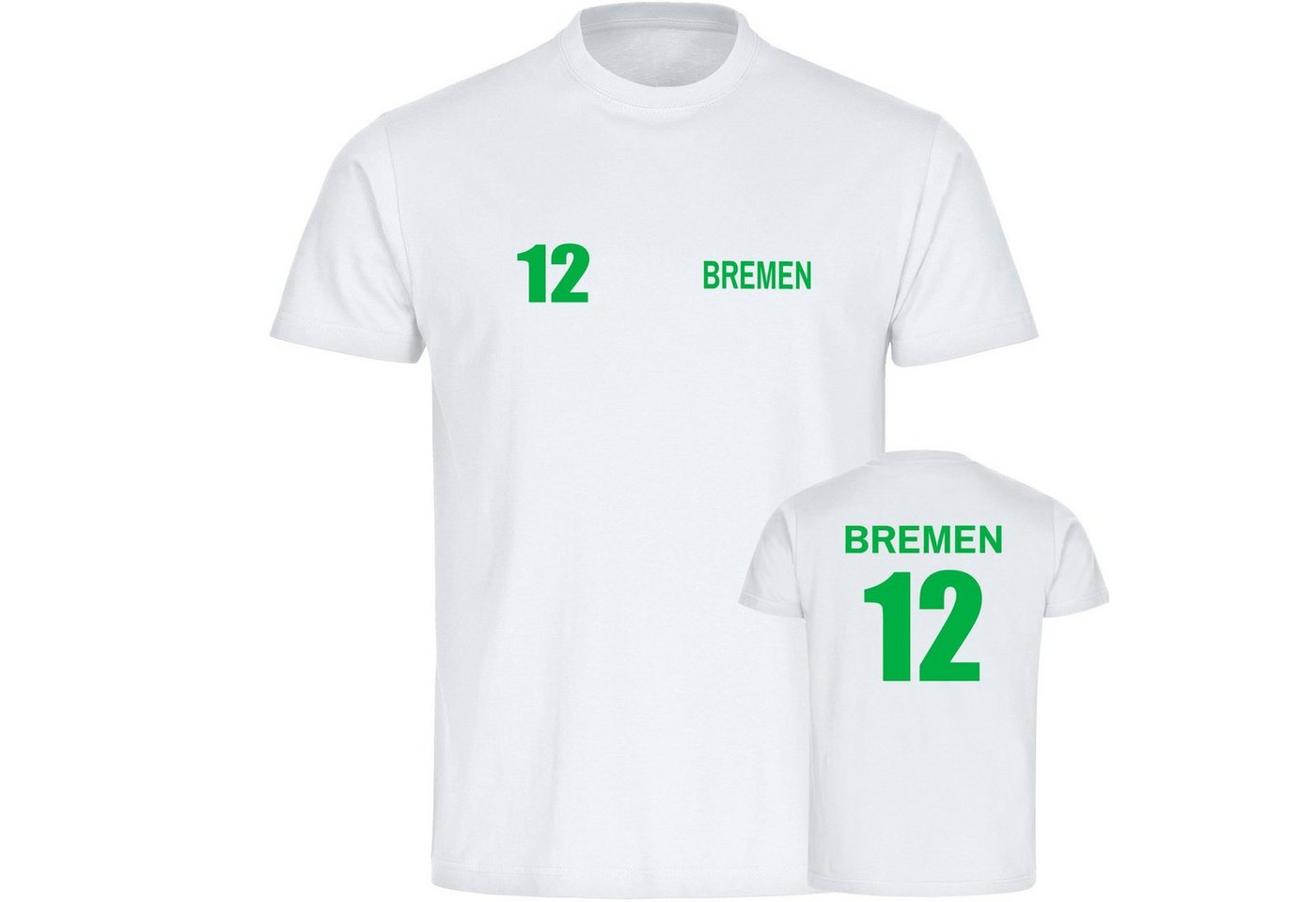 multifanshop T-Shirt Kinder Bremen - Trikot 12 - Boy Girl von multifanshop