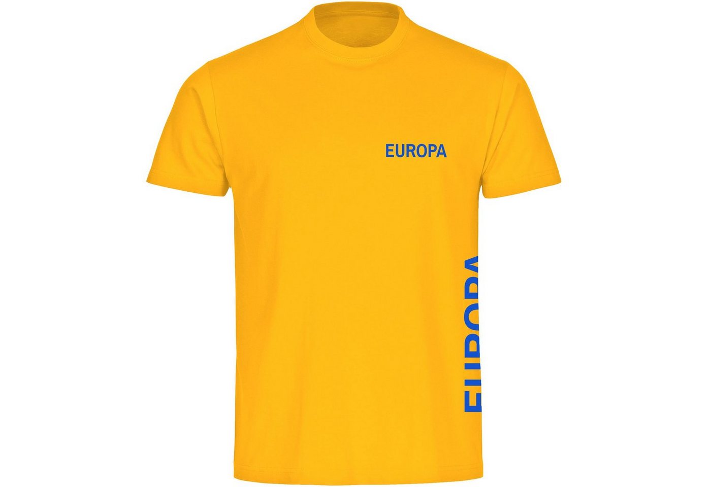 multifanshop T-Shirt Kinder Europa - Brust & Seite - Boy Girl von multifanshop