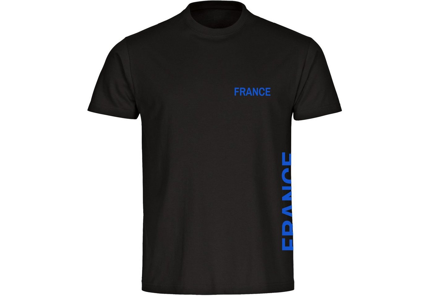 multifanshop T-Shirt Kinder France - Brust & Seite - Jungen Mädchen Shirt Fanartikel von multifanshop