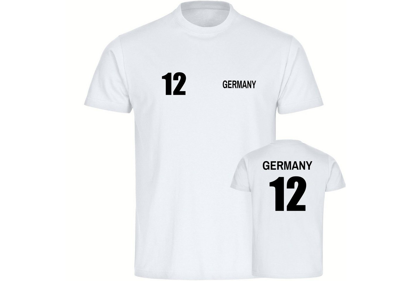 multifanshop T-Shirt Kinder Germany - Trikot 12 - Boy Girl von multifanshop