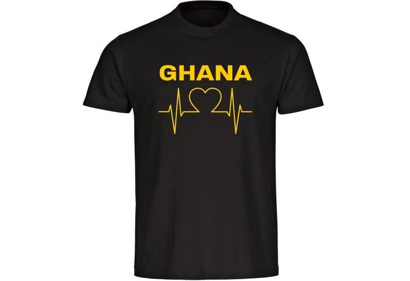 multifanshop T-Shirt Kinder Ghana - Herzschlag - Boy Girl von multifanshop