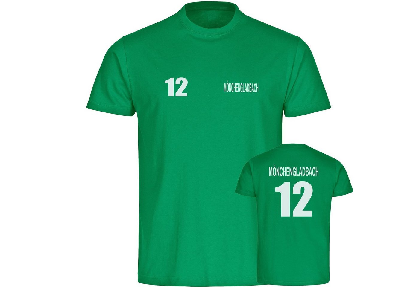 multifanshop T-Shirt Kinder Mönchengladbach - Trikot 12 - Boy Girl von multifanshop