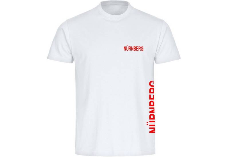 multifanshop T-Shirt Kinder Nürnberg - Brust & Seite - Boy Girl von multifanshop