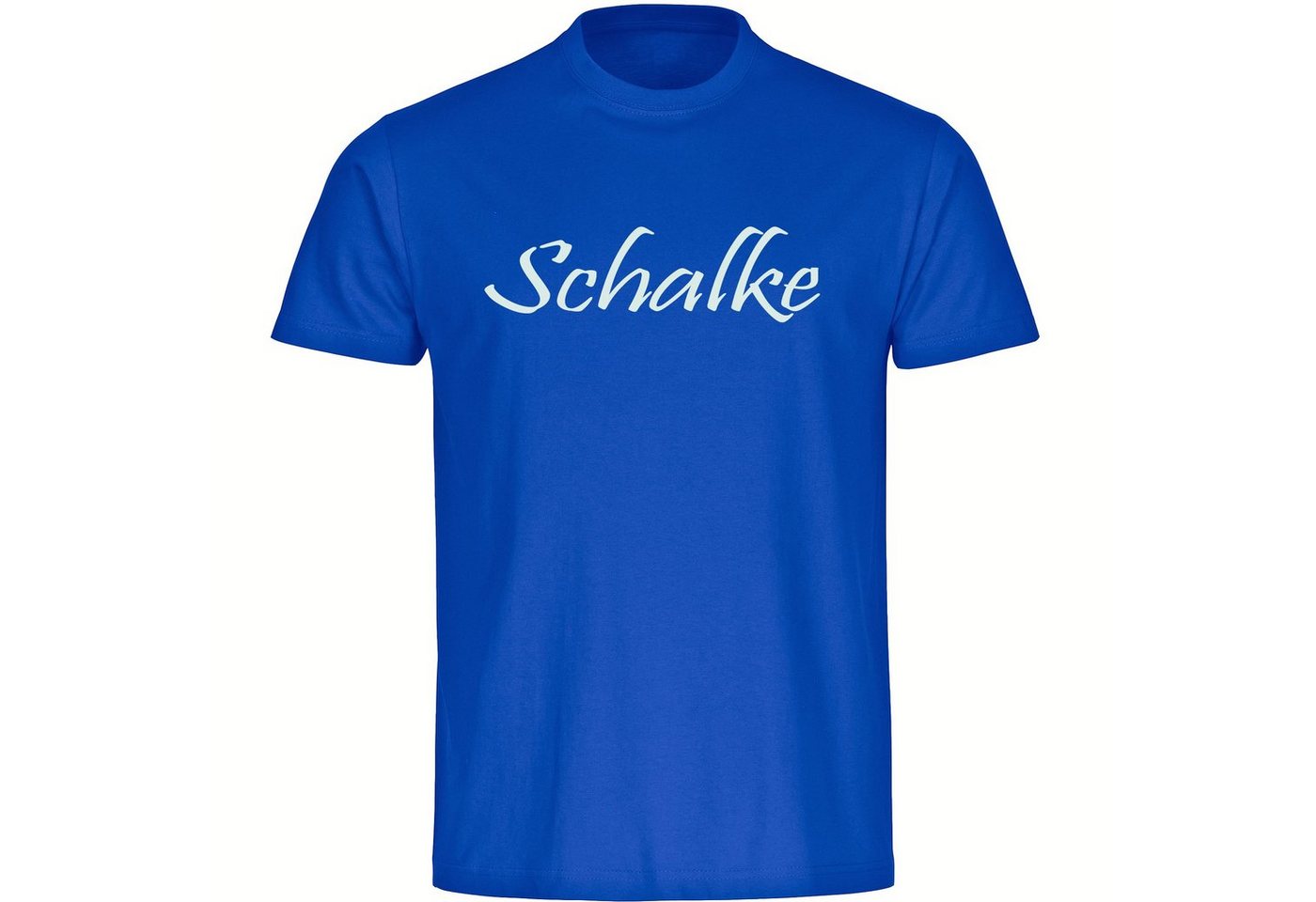 multifanshop T-Shirt Kinder Schalke - Schriftzug - Jungen Mädchen Shirt Fanartikel von multifanshop