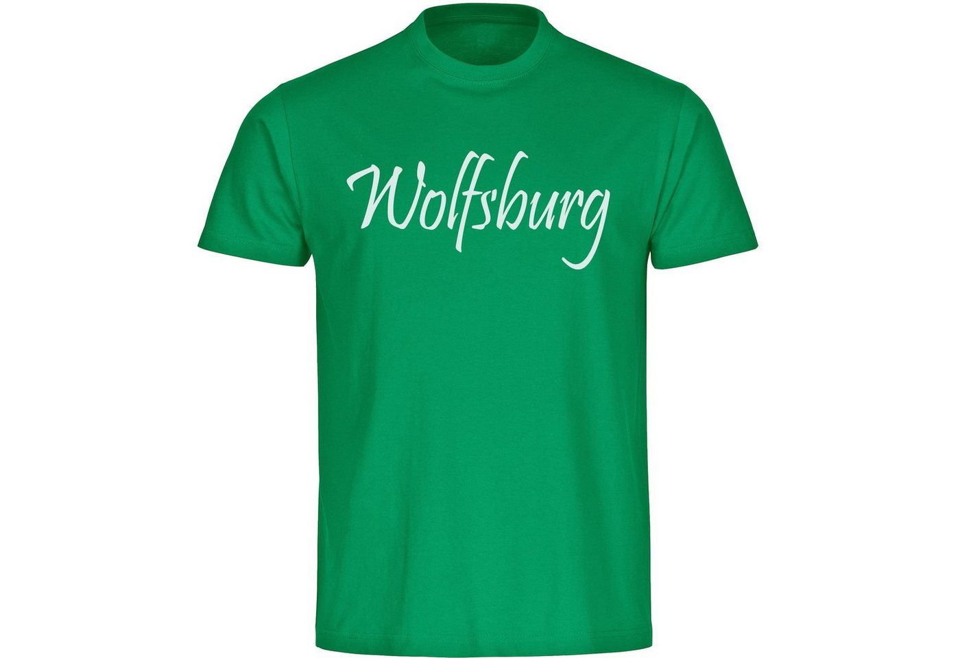 multifanshop T-Shirt Kinder Wolfsburg - Schriftzug - Boy Girl von multifanshop