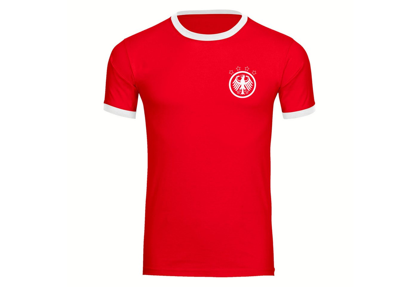 multifanshop T-Shirt Kontrast Deutschland - Adler Retro - Männer von multifanshop