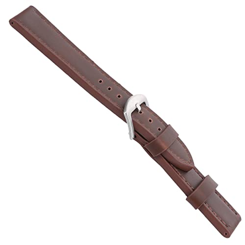 mumbi Uhrenarmband 24mm Kunst-Leder, Ersatz Armband für Uhren, Braun von mumbi