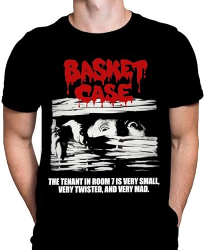 Basket Case Poster- Horror Movie - T-Shirt Horror Gore Black Mens Basket Case Poster- Horror Movie - T-Shirt Horror Gore Black Mens von mumixxin