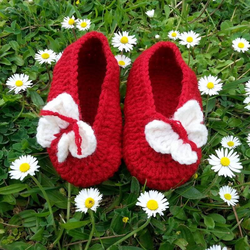 Gehäkelte Babyschuhe Rot, Einzigartige Babyschuhe, Baby Converse, Neugeborene Geschenk - Junge Mädchen Gelb Sommerfarben von muratyusuf