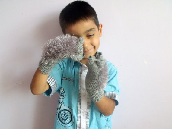 Gestrickte Igel-Fäustlinge Für Kinder, Handgemachtes Tierkostüm, Handpuppe, Grauer Kinderhandschuh Aus Wolle, Lustiger Tier-Winterhandschuh Gestrickte Igel-Fäustlinge Für Kinder, Handgemachtes Tierkostüm, Handpuppe, Grauer Kinderhandschuh Aus Wolle, Lustiger Tier-Winterhandschuh von muratyusuf