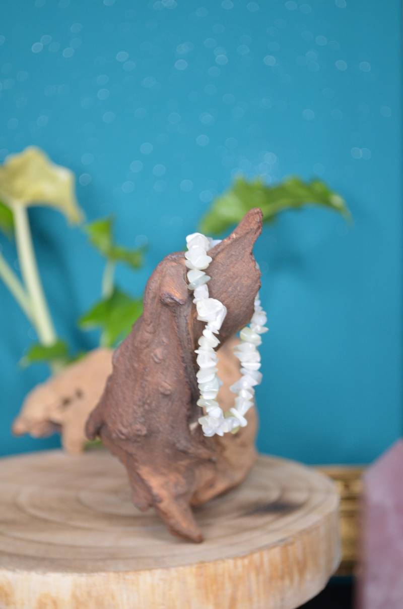 Armband Prehnit Splitter Edelsteinarmband Edelsteinschmuck Steinarmband Edelsteinkette Handmade von murmelnimkopf