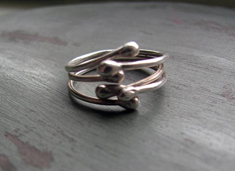 Silberne Träne Tropfen Sterling Ring Silberne Träne Tropfen Sterling Ring von musebymichelle