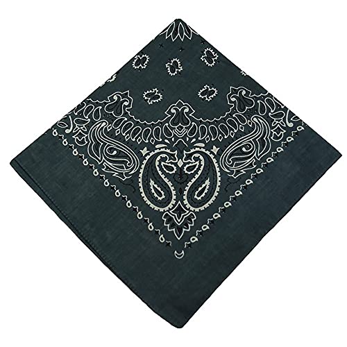 musimon Bandana Halstuch Schal Biker Nickituch 100% Baumwolle extra weich (Anthrazit) von musimon