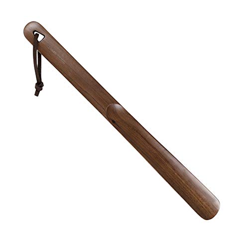 muso wood Schuhlöffel mit langem Griff für Senioren, Holz-Schuhlöffel für Männer, Frauen, Kinder, Schwangerschaft, Walnut Lite von muso wood