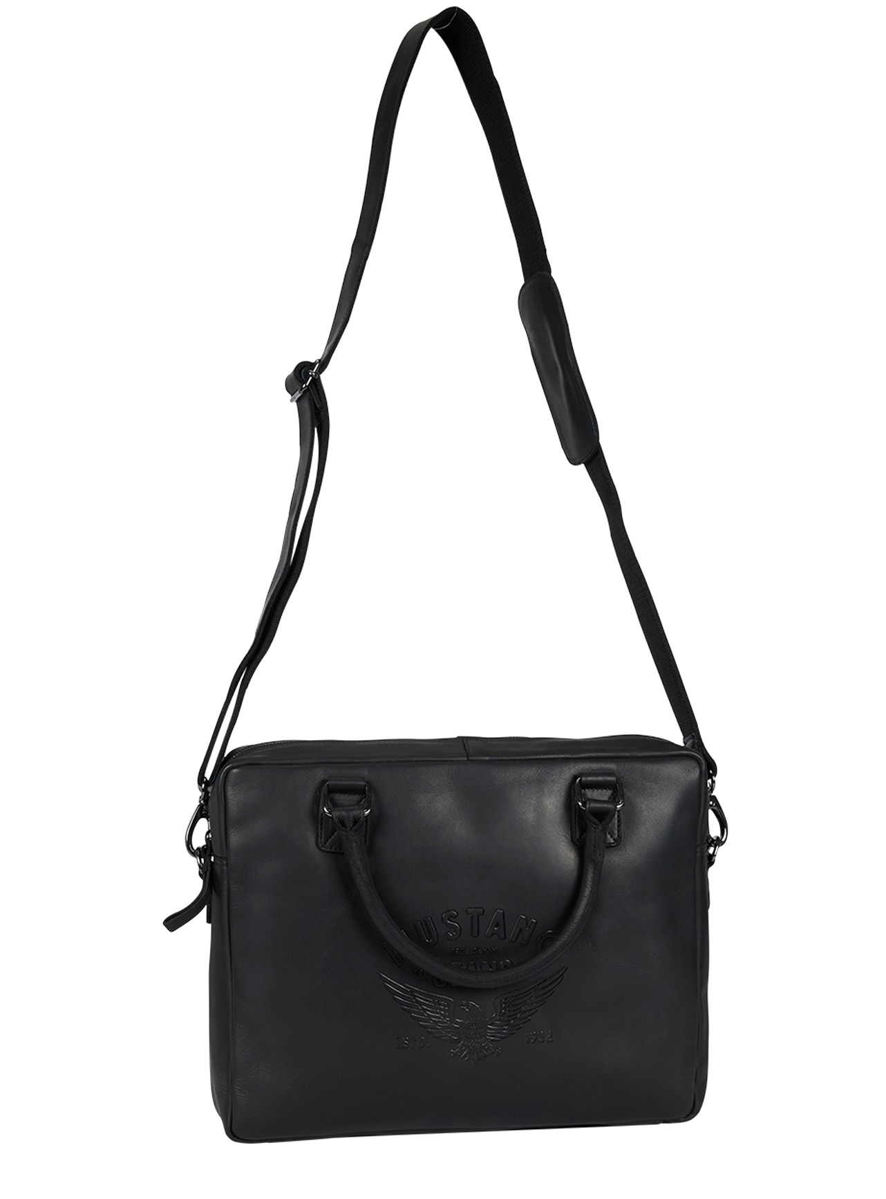 MUSTANG Dokumententasche "Valencia", Men Businesstasche, Reisetasche mit auffälliger Logoprägung von mustang