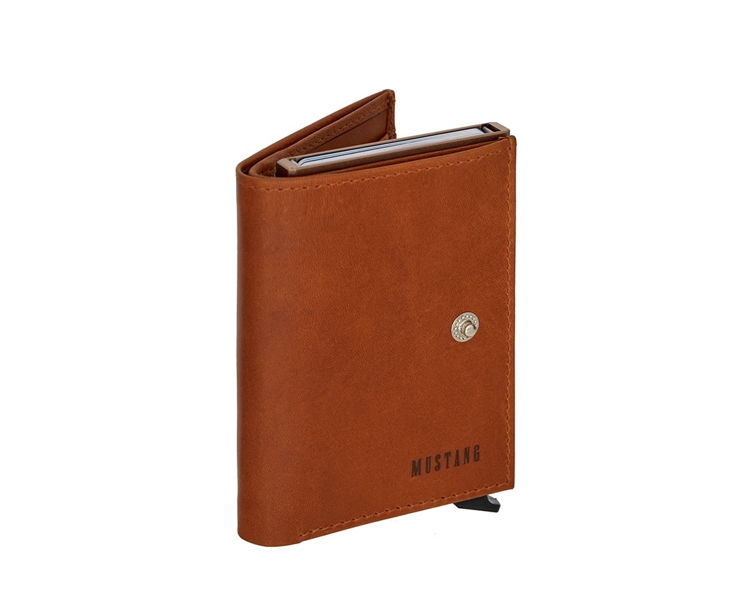 MUSTANG Geldbörse "Rogsta", Herren Geldbeutel, Portemonnaie mit Logoschriftzug von mustang