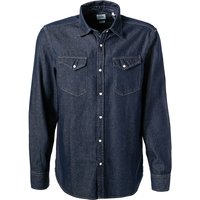 MUSTANG Herren Jeanshemd blau Baumwolle von mustang