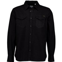 MUSTANG Herren Jeanshemd schwarz Baumwolle von mustang