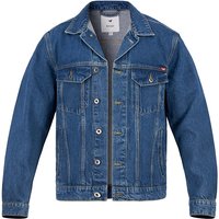 MUSTANG Herren Jeansjacke blau unifarben von mustang