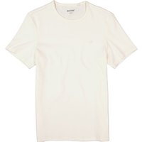 MUSTANG Herren T-Shirt beige Baumwolle von mustang