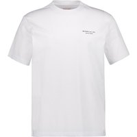 MUSTANG Herren T-Shirt Weiß Baumwolle von mustang