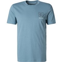 MUSTANG Herren T-Shirt blau Baumwolle MUSTANG Herren T-Shirt blau Baumwolle von mustang