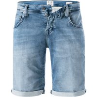 MUSTANG Herren Jeansshorts blau Baumwoll-Stretch von mustang