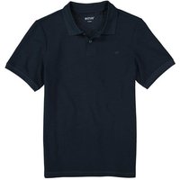 MUSTANG Herren Polo-Shirt blau Baumwoll-Piqué von mustang