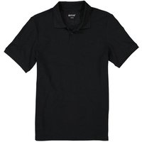 MUSTANG Herren Polo-Shirt schwarz Baumwoll-Piqué von mustang