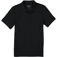 MUSTANG Herren Polo-Shirt schwarz Baumwoll-Piqué von mustang