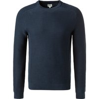 MUSTANG Herren Pullover blau Baumwolle unifarben von mustang