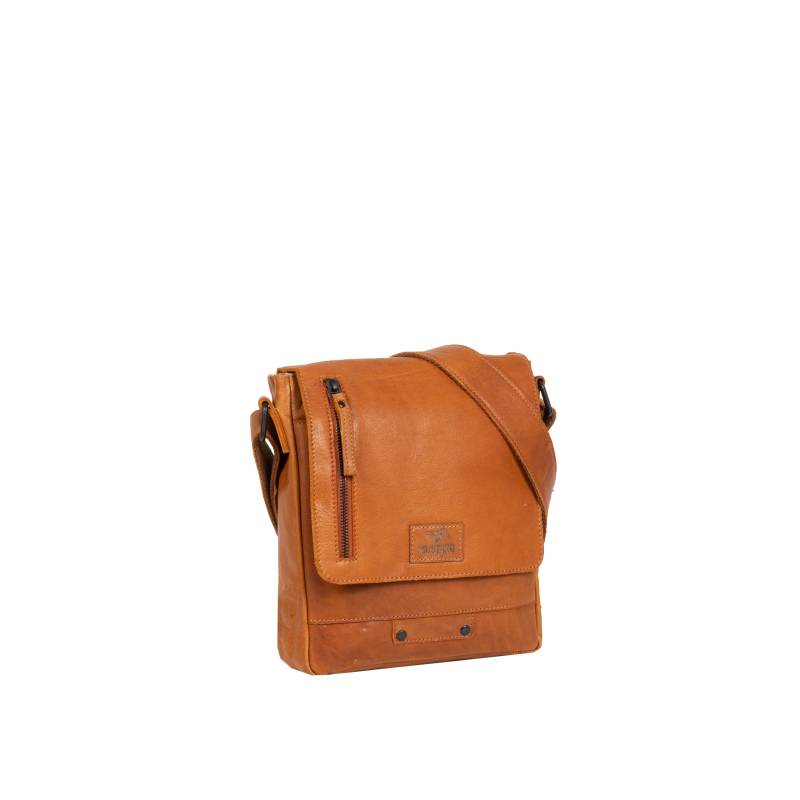 MUSTANG Schultertasche "San Marino", Herren Umhängetasche, Businessbag mit Nieten und Logo von mustang