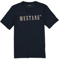 MUSTANG Herren T-Shirt blau von mustang