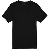 MUSTANG Herren T-Shirt schwarz Baumwolle von mustang