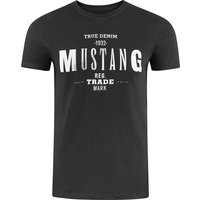 Mustang Herren T-Shirt Mehrfarbig Rundhals Regular Fit S bis 6XL von mustang