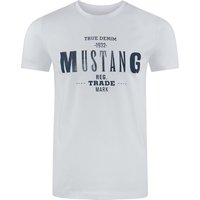 Mustang Herren T-Shirt Mehrfarbig Rundhals Regular Fit S bis 6XL von mustang