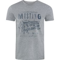 Mustang Herren T-Shirt Mustang Mehrfarbig Rundhals Regular Fit S bis 6XL von mustang