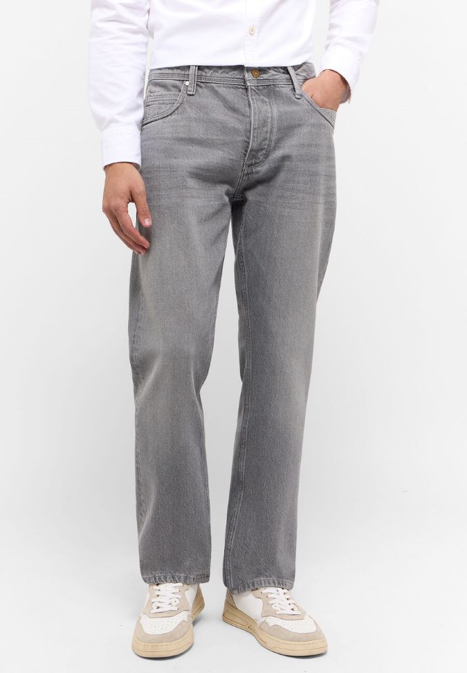 Mustang Jeans Michigan Straight ohne Stretch grey extra lang von mustang