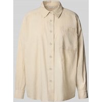 Mustang Oversized Hemdbluse mit Leinen-Anteil Modell 'Willow' in Beige, Größe 40 Mustang Oversized Hemdbluse mit Leinen-Anteil Modell 'Willow' in Beige, Größe 40 von mustang