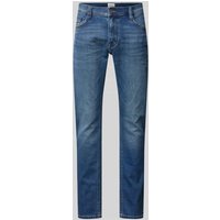 Mustang Slim Fit Jeans mit Label-Patch Modell 'OREGON' in Blau, Größe 31/32 von mustang