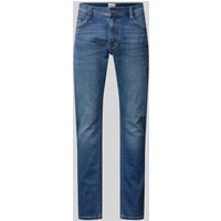 Mustang Slim Fit Jeans mit Label-Patch Modell 'OREGON' in Blau, Größe 34/30 Mustang Slim Fit Jeans mit Label-Patch Modell 'OREGON' in Blau, Größe 34/30 von mustang