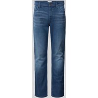 Mustang Slim Fit Jeans mit Label-Patch Modell 'VEGAS' in Blau, Größe 31/32 von mustang