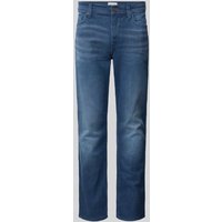 Mustang Slim Fit Jeans mit Label-Patch Modell 'VEGAS' in Blau, Größe 33/36 von mustang